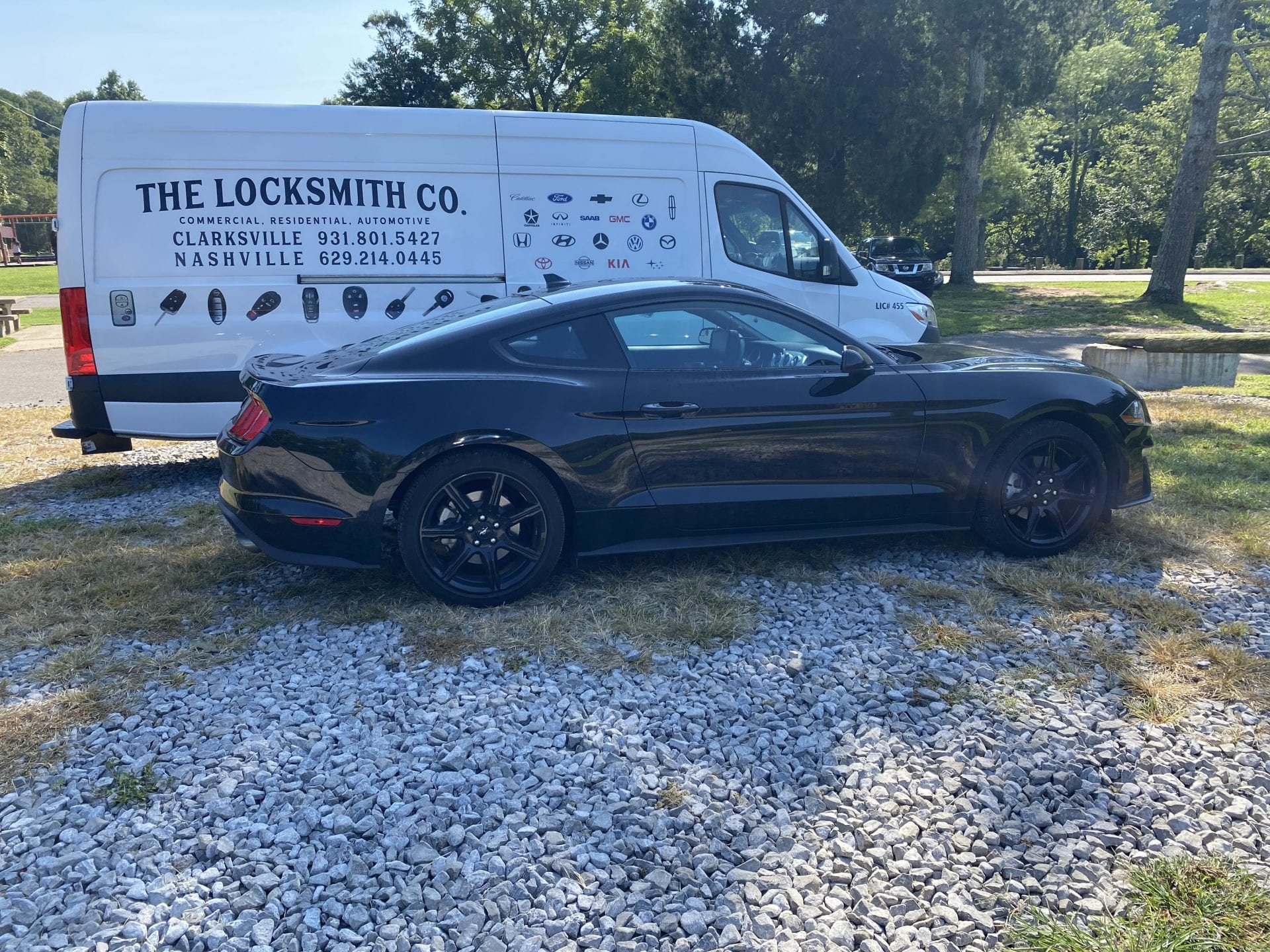 The Locksmith Van for car key FOB programming in Clarksville TN